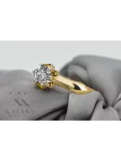 Ring Vintage style Zircon 14K Yellow gold vrc122y